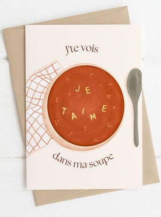 ITSFUNNYHOWWW Wish Card - I see you in my soup