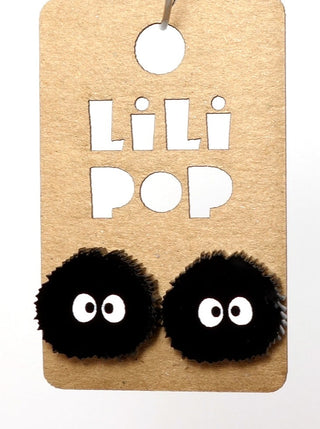 Boucle d'oreille susu noir. Parfait idée cadeau femme. Bijoux fait au Québec.